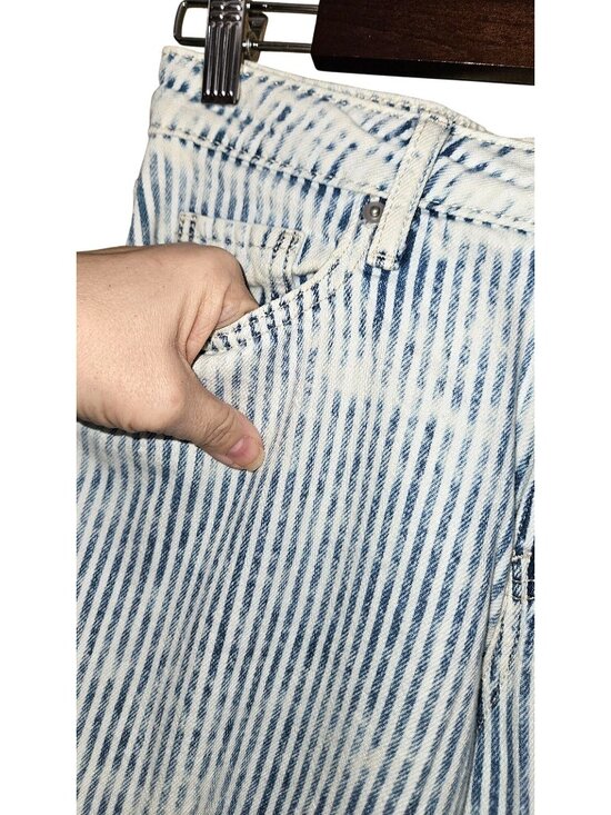 Wild Fable Baggy Cargo Jeans Wide Leg Y2K Skater Grunge Streetwear Striped Sz 4 - Picture 13 of 15